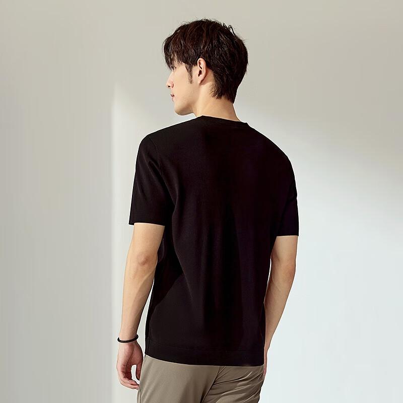 Septwolves High-end Men s Cooling Elastic Round Neck T-shirt 2XL