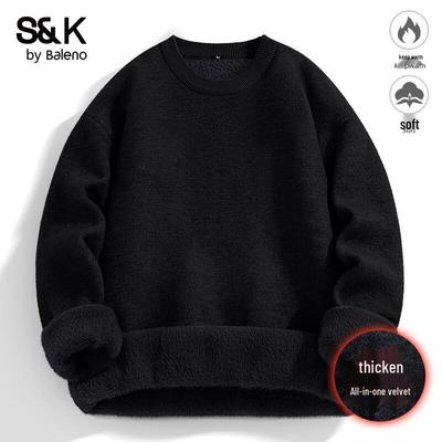 Baleno Men's Fleece-Lined Round Neck Sweater