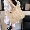 Bohemian Weave Tote Bag Hollow Out Summer Beach Bag Simple Straw Shoulder Bag  Outdoor