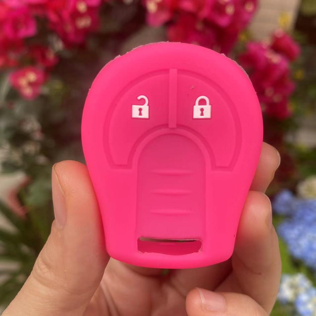ZAD 2button silicone rubber car key case cover set shell for NISSAN Juke March Qashqai Sunny Sylphy Tiida X-Trail key cover