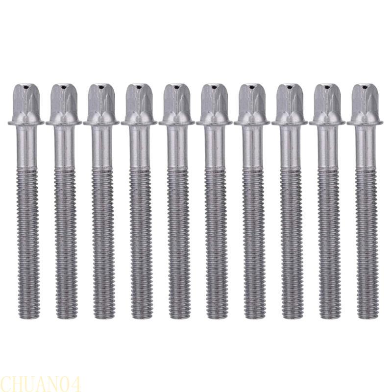A1A2 10Pcs Drum Tension Rod Drum Tight Screws Percussions Replacement Hardware