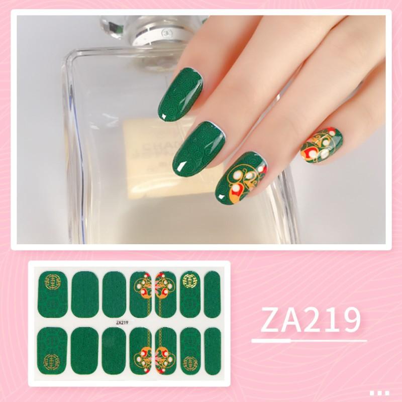 

ZA Наклейка для ногтей Полный патч для ногтей Лак для ногтей Пленка Ручная наклейка для ногтей Инструмент для ногтей Долговечный водонепроницаемый