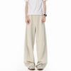 American pleated cleanfit trousers men's spring and autumn trendy brand loose straight wide-leg trousers drape casual scimitar trousers