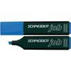 Surligneur - SCHNEIDER - Job Bleu - Encre À Base D'eau - Résistant À La Lumière - Réservoir Volumineux