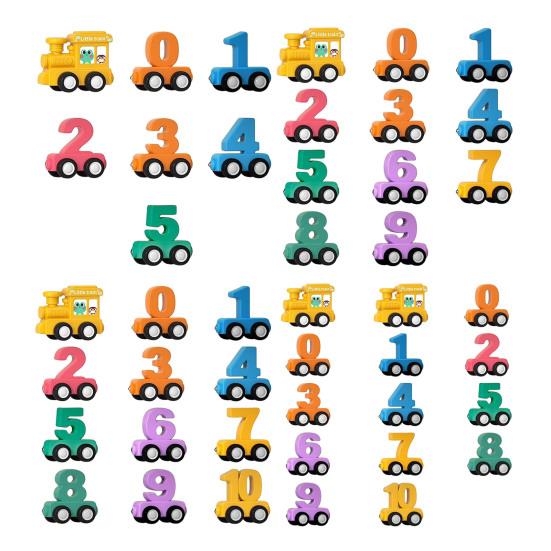 7/11/12/14Pcs/Set Magnetic Number Train Toy Kit Toddlers Number Counting Color Sorting Preschool Learning Activity Educational Train Toy Birthday Gift