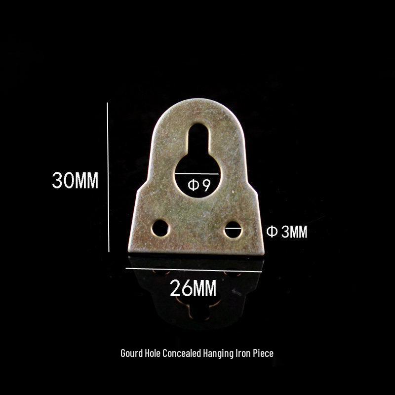 Hoof-Shaped Three-Hole Metal Hanger Frame for Picture Mounting