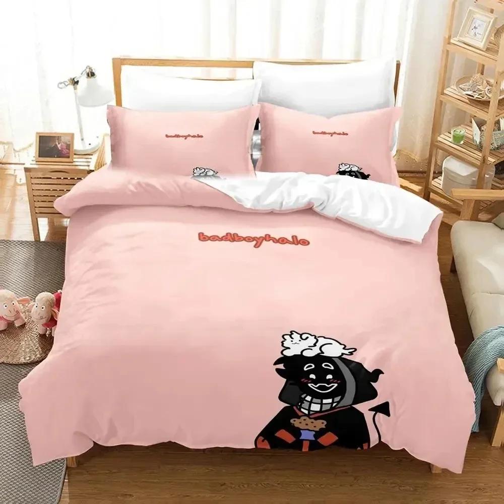 Badboyhalo Team SMP Bedding Set Duvet Cover Bed Set Quilt Cover Pillowcase Comforter king Queen Size Boys Adult Bedding Set