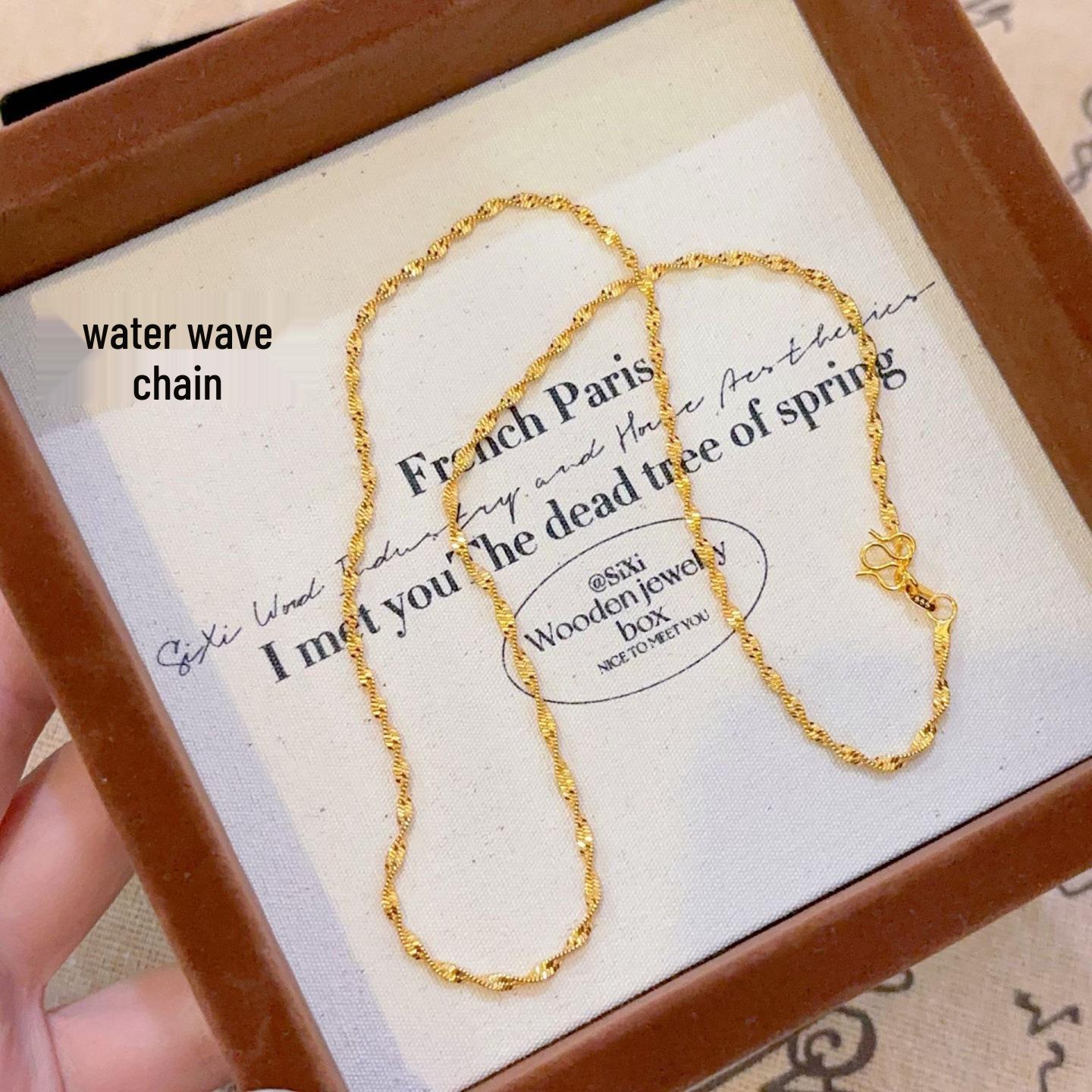 Женское универсальное ожерелье-ключица с золотым покрытием - Роскошное, Высококлассное и Долговечное