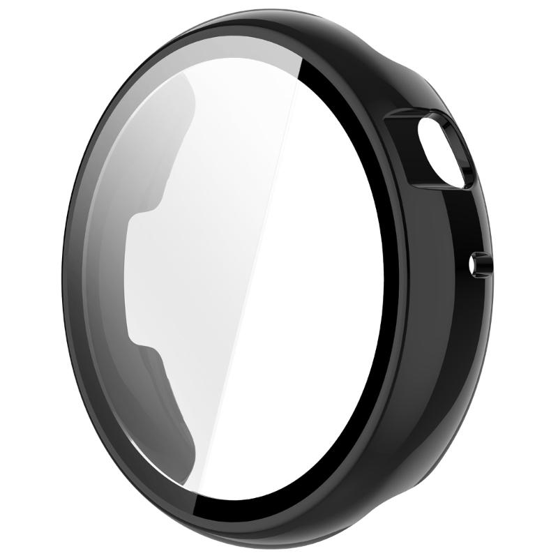 Case for Watch Fit 44mm Tempered Glass Screen Protectors & Hard PC Protective Bumper Smartwatch Accessories