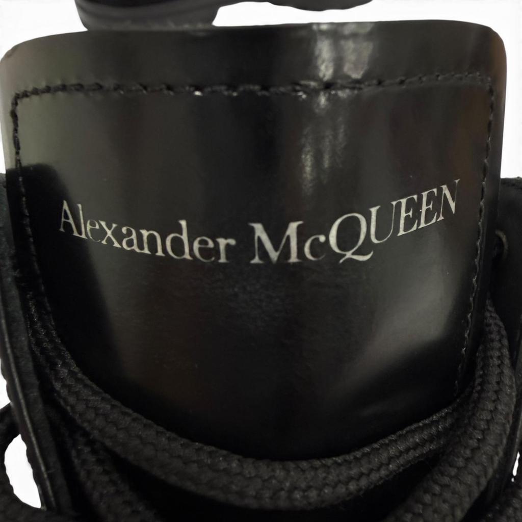 Excellent Alexander McQueen boots Lace up black leather mens 40 683569 Used