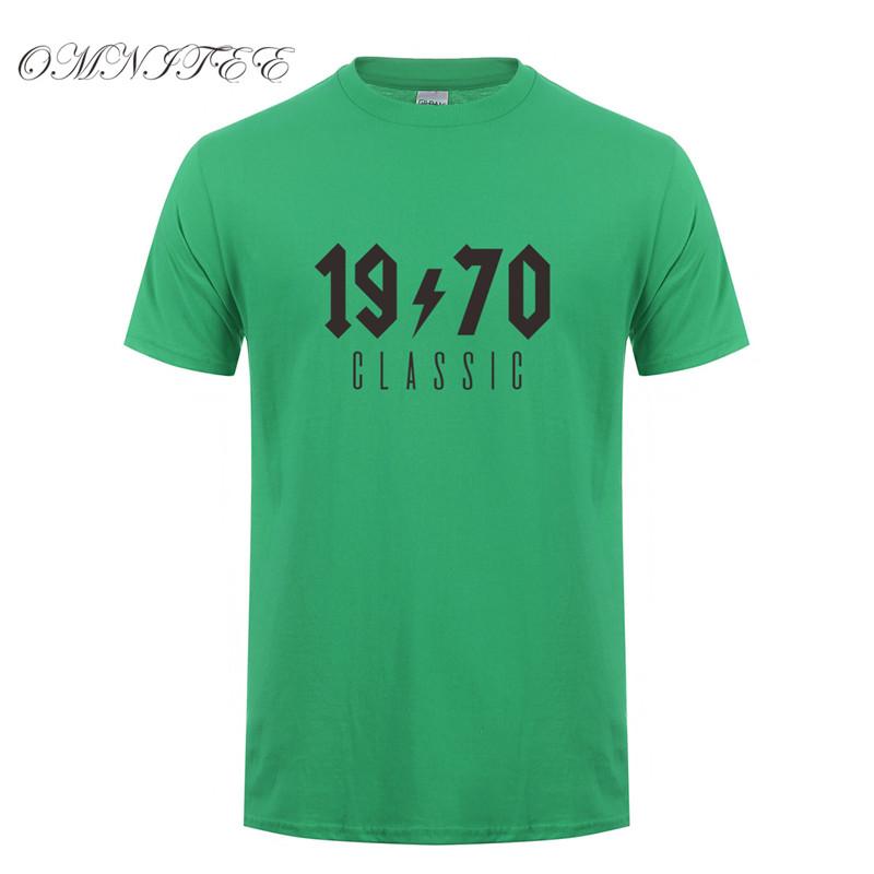 Omnitee Fashion 1970 Classic T Shirts Unisex Cotton Summer Funny Short Sleeve Birthday Gift T Shirt Tops Tee Unisexs Tshirt Oz190