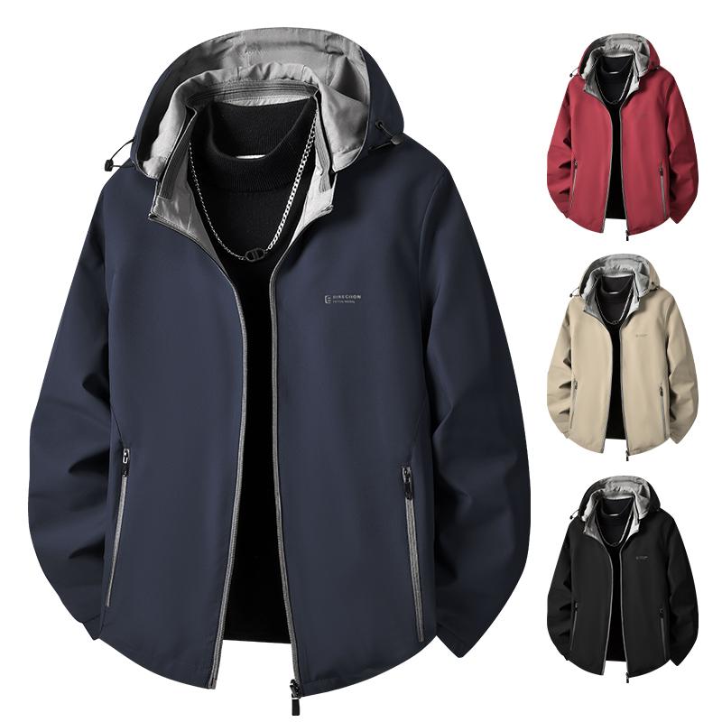 Chaqueta Nueva de Primavera 2025 para Hombre Casual Transpirable Cómoda Reversible