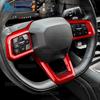 Real Hard Carbon Fiber Sticker For Ford Mustang GT Dark Horse EcoBoost 2024 2025 2026 2027 LHD RHD Car Steering Wheel Frame