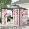 Set Of 2 Pink Santa Claus Printed Curtains Thermal Insulation Multiple Size Living Room Holiday Decoration Light Blocking Made Polyester Machine