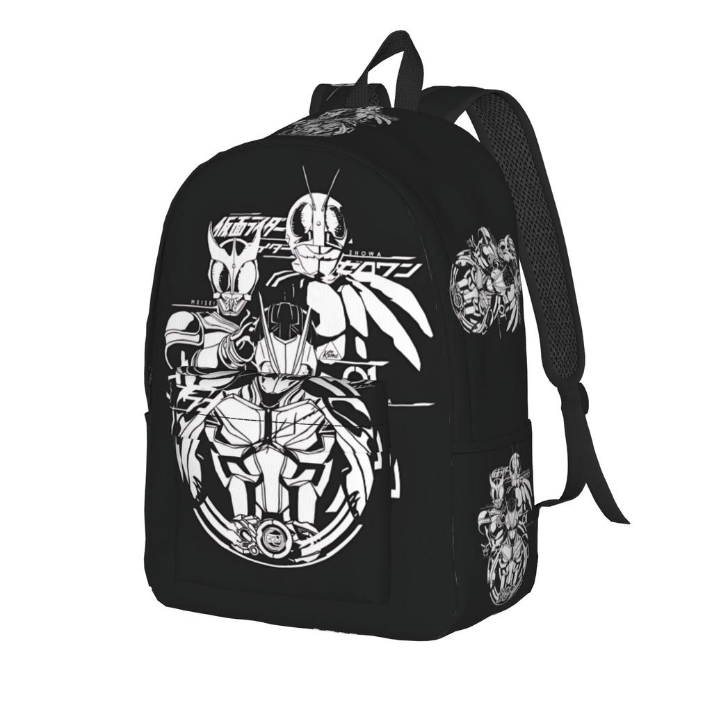 Fashion Kamen Rider Backpack  Mochilas High Street Travel Zipper Closure Rucksack