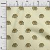 oneOone Cotton Flex Fabric Elephant Block Printed Craft Fabric BTY 40 Inch