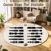 Sleep Token Personalized Round Rug Support Custom Name, Soft Home Decor Mat