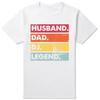 Husband Dad DJ Legend Funny Disc Music Player Oversized Tshirt Summer Unisexs Women Clothing  Tshirt Birthday Fitness T Shirt