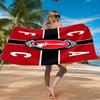 Charlton FC Crest Beach Towel Microfiber Beach Towel, Lightweight and Quick-Dry, for Summer Travel, Swimming Pool Fan Birthday Gift