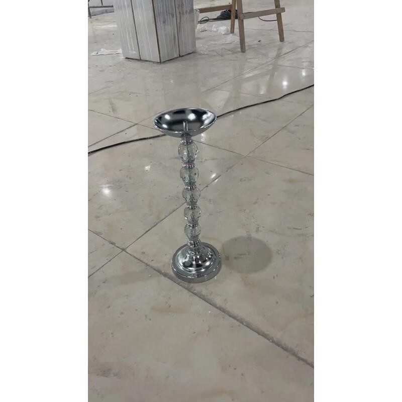 

Wrought Iron & Crystal Ball Flower Vase