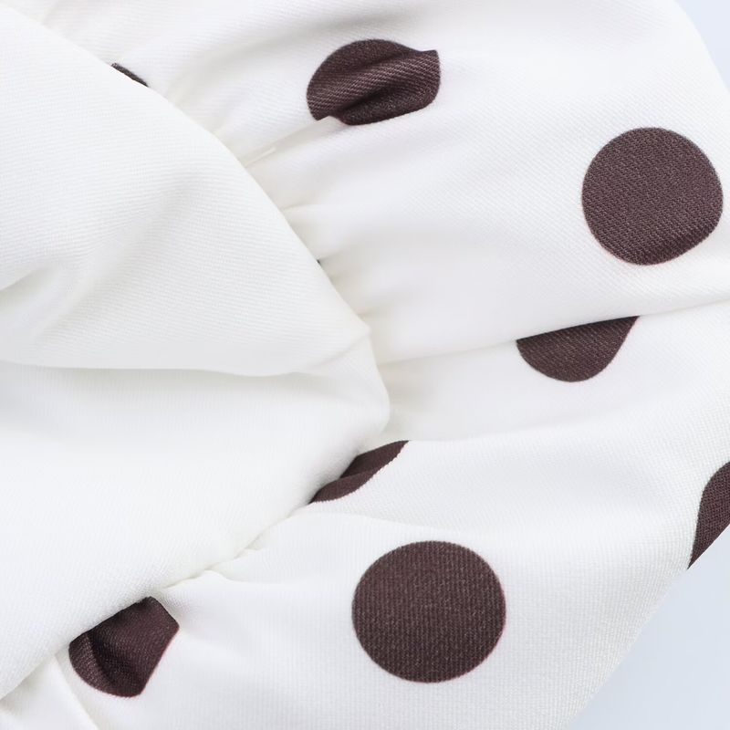 Kaslead New Women Clothes Western Style Balloon Version Polka Dot Print Romantic Short Dress 0085356 250