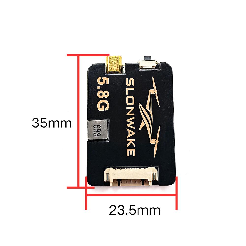 5.8GHz 1.2W(1200mW) VTX FPV Transmitter Analog 48CH 200/500/800/1200mW/Pit Mode MMCX 2-6S(7-36V) for FPV Done FPV Racing Drones