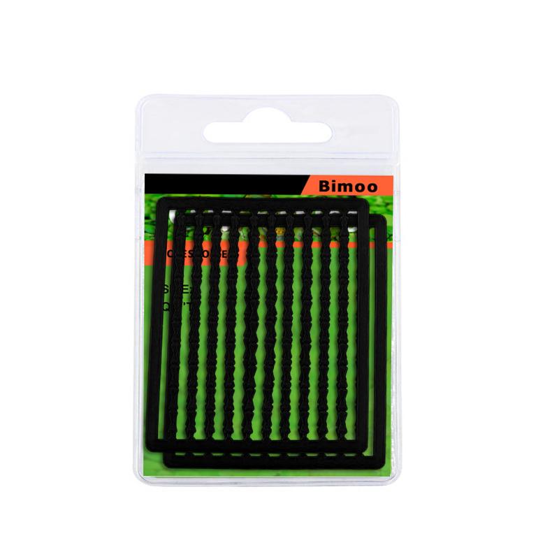 Bimoo 2pcs = 200 Stops Semi-Soft Carp Fishing Boilie Stops Clear Black Red Brown Yellow Color Hair Rig Bait Accessory