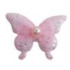Scallion Powder Mesh Pearl Butterfly Hair Clip, Tie, and Headband DIY Accessories