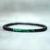 Men's Natural Stone Beaded Bracelet, Colorful Emperor Stone, Tiger Eye, Malachite Bracelet, Bohemian Style Minimalist Arm Jewelry