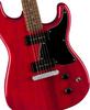 Squier by Fender Squier Electric Guitar Paranormal Laurel Black Crimson Red Transparent with Soft Case Strat-O-Sonic, Fingerboard, Pickguard,