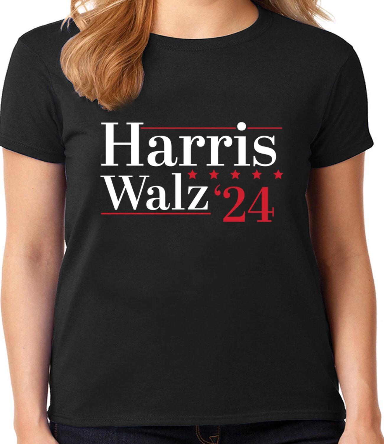 Kamala Harris Walz T-shirt Ladies Womens 2024 Campaign Rally Merchandise Tee M