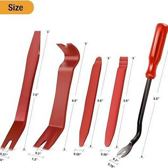 5-Piece Car Interior Trim Removal Tool Kit: Anti-Scratch Tools for Panel & Audio Dashboard