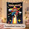 Custom Personalized Tapestry,Super Mario Print Custom Name Text Wall Art Hanging for Bedroom