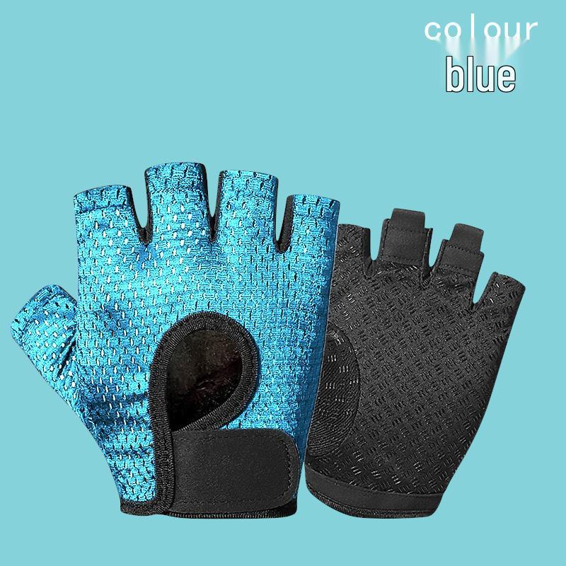 Ademende Mesh Halve Vinger Fitnesshandschoenen voor Mannen & Vrouwen - Antislip, Anti-Eelt, Ideaal voor Gym, Yoga, Fietsen en Sport