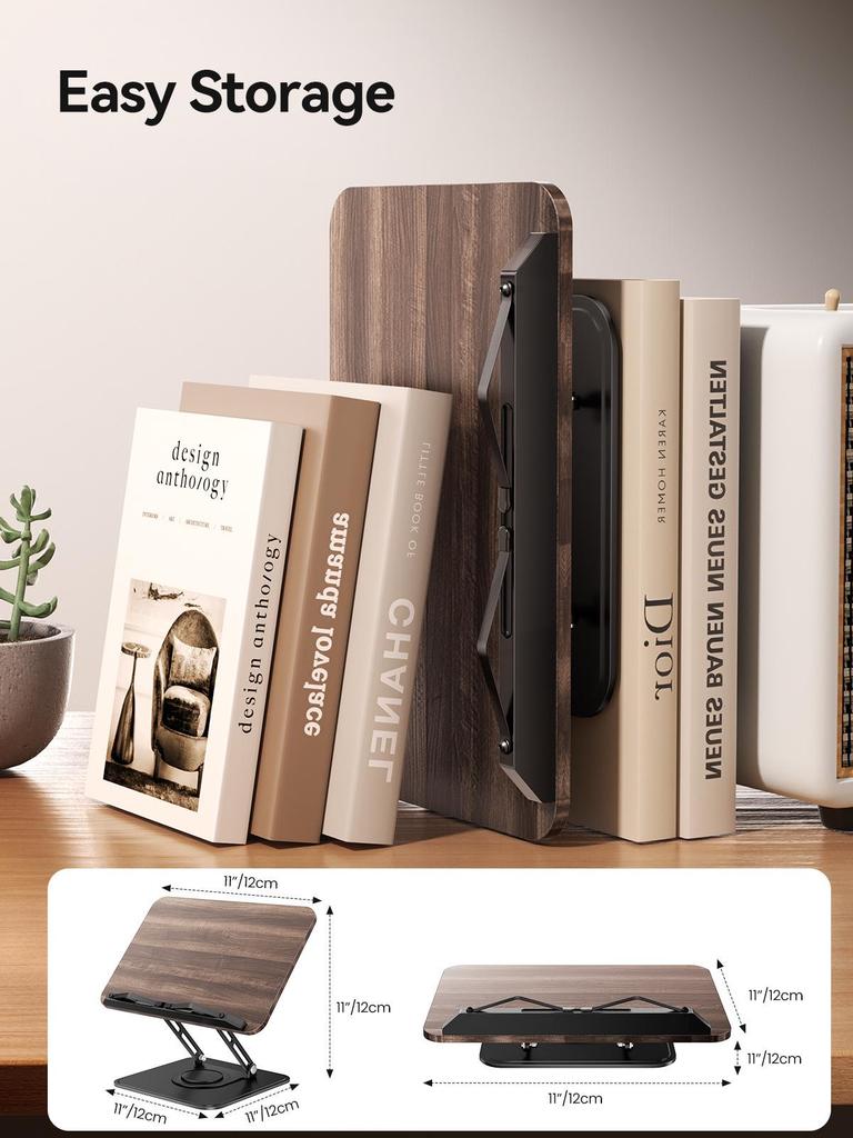 Height Adjustable 360° Rotating Book Stand and Holder B7