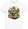 Musik T-Shirt DJ Lautsprecher Forever Grafik Rave Festival Tee