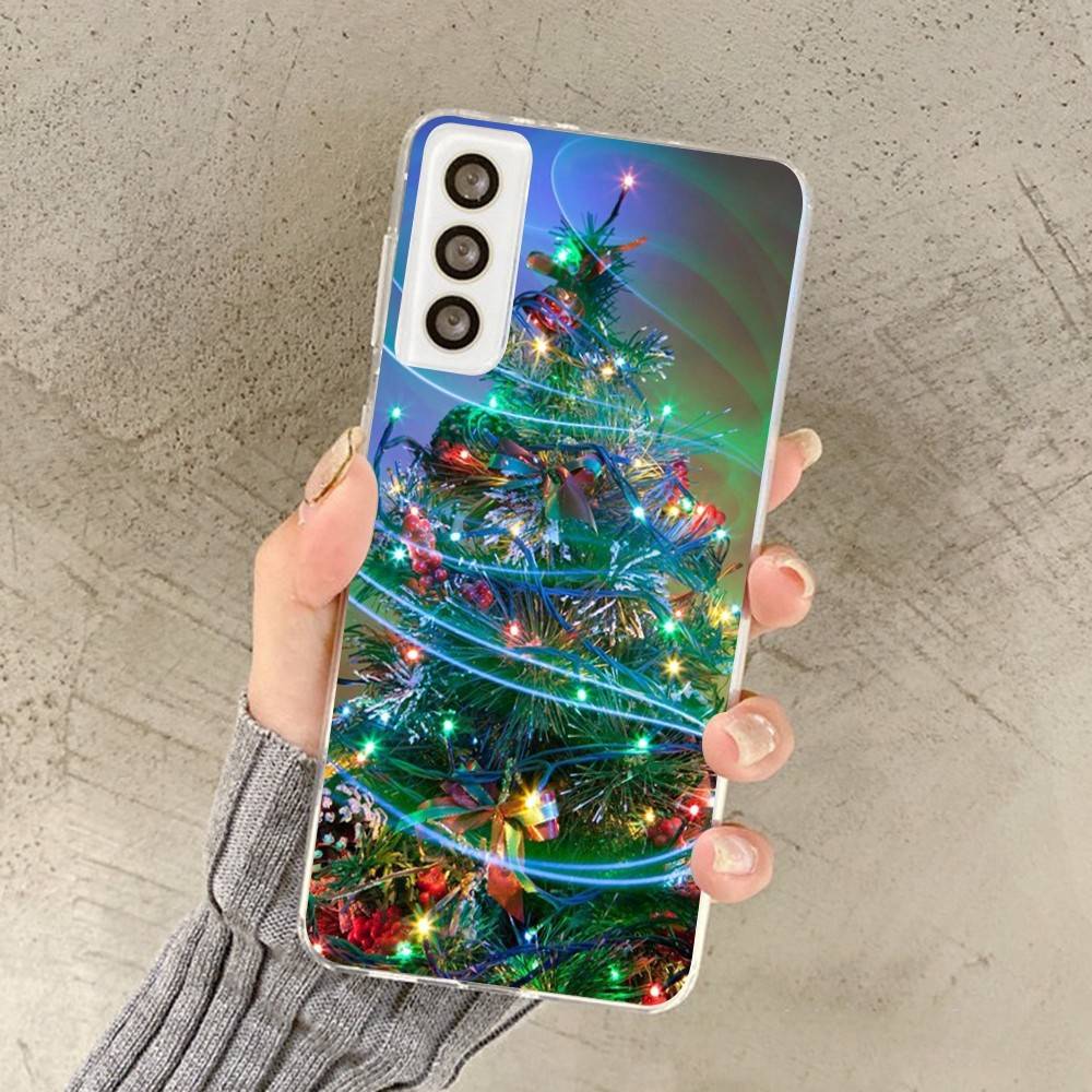 

Merry Christmas Tree Phone Case For Samsung Galaxy S 20 30 21 22 23 24 A 32 51 70 71 30 50 31 72 73 ULTRA Plus Lite Clear Case Samsung A50