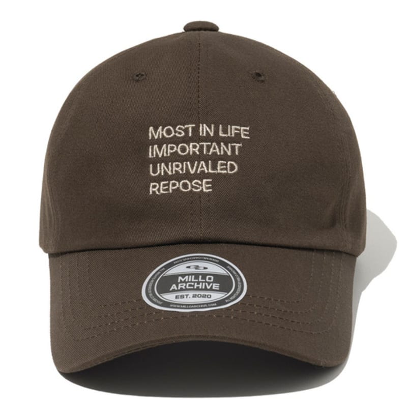 

Millo Archive Repose Signature Ball Cap [Cocoa] FREE