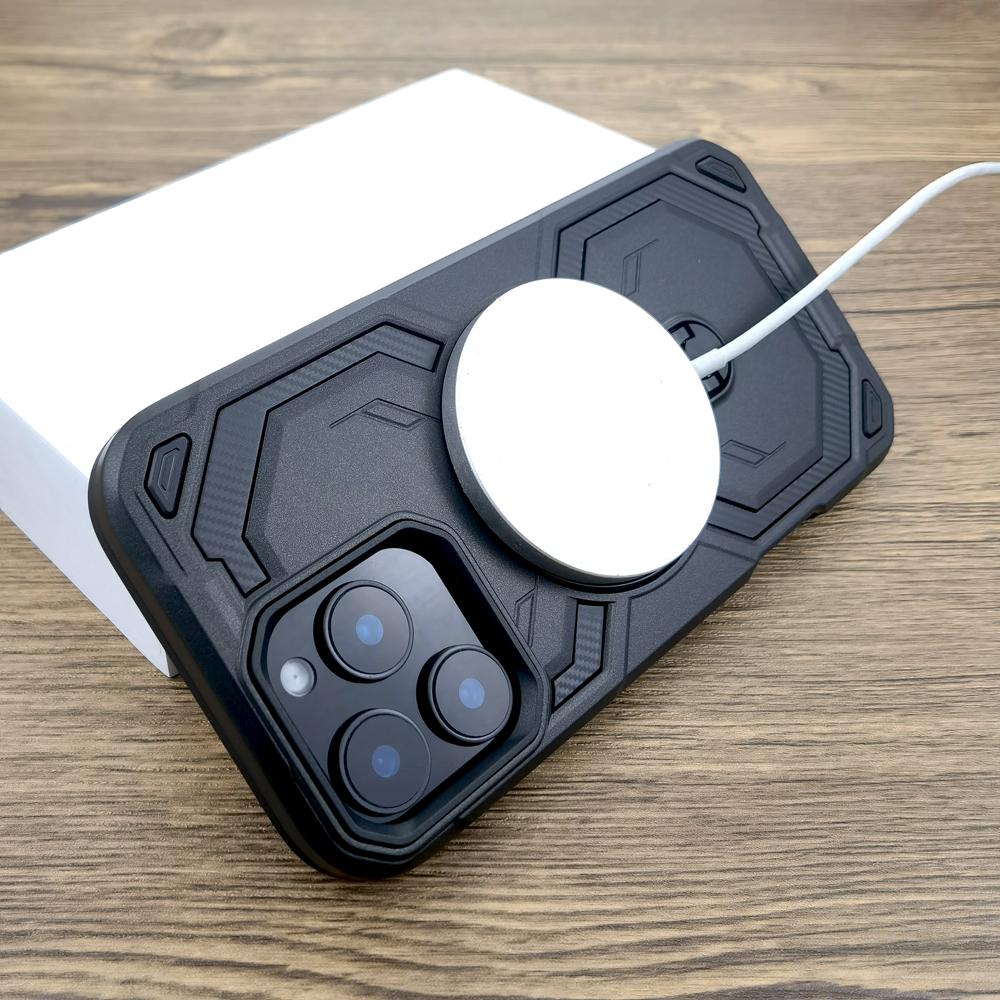 Stoßfeste Rüstung MagSafe Hülle Für iPhone 17 16E 16 15 14 13 12 Pro Max 16Pro iPhone16 Magsafe Kabelloses Laden Anti-Stoß Abdeckung