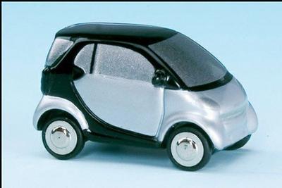Schuco Smart City Coupe Finished Product Silver/Black (1/90 5601)