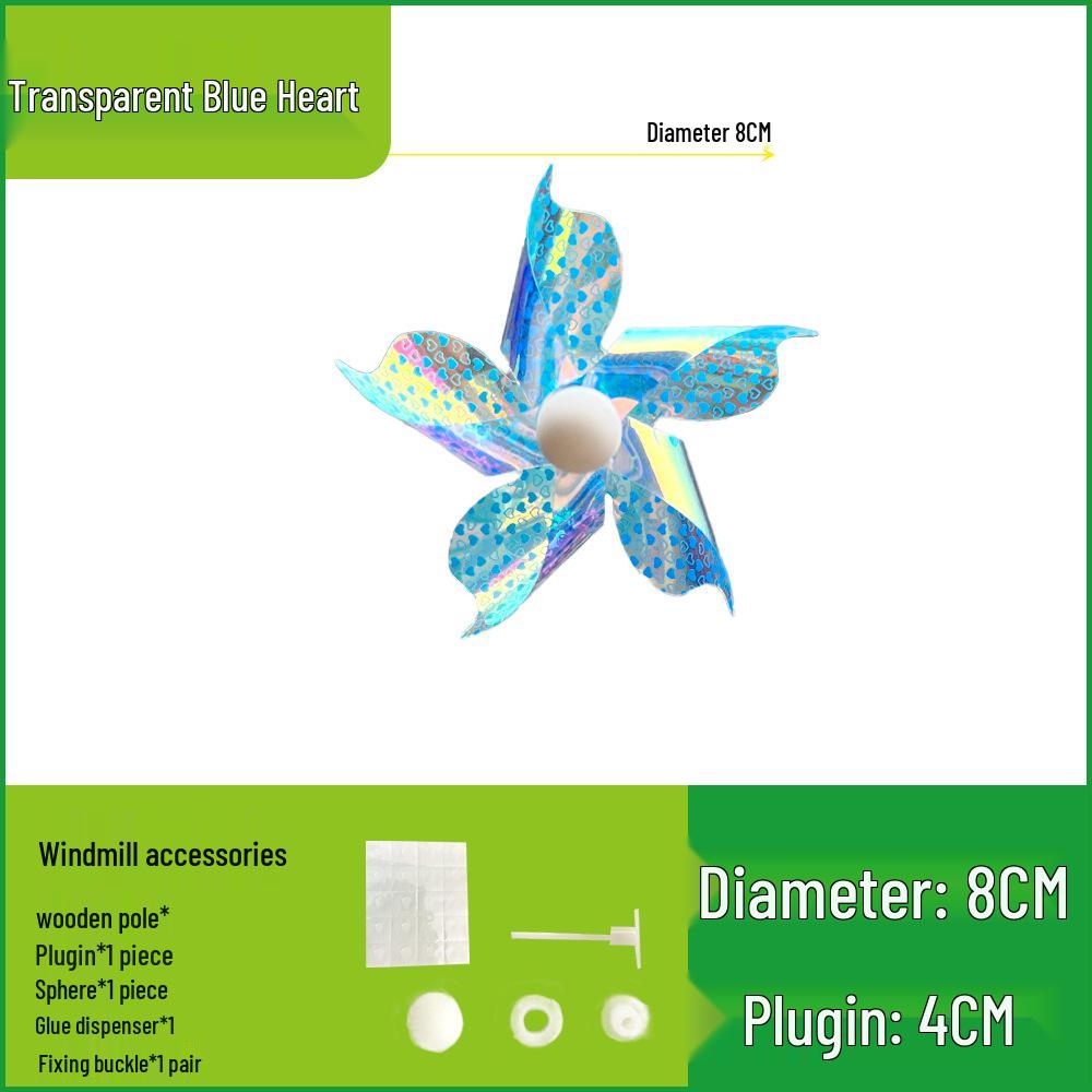 

День защиты детей Шестицветная уличная горшечная ветряная мельница Украшение Игрушка для DIY Mini Pinwheel Set of 10