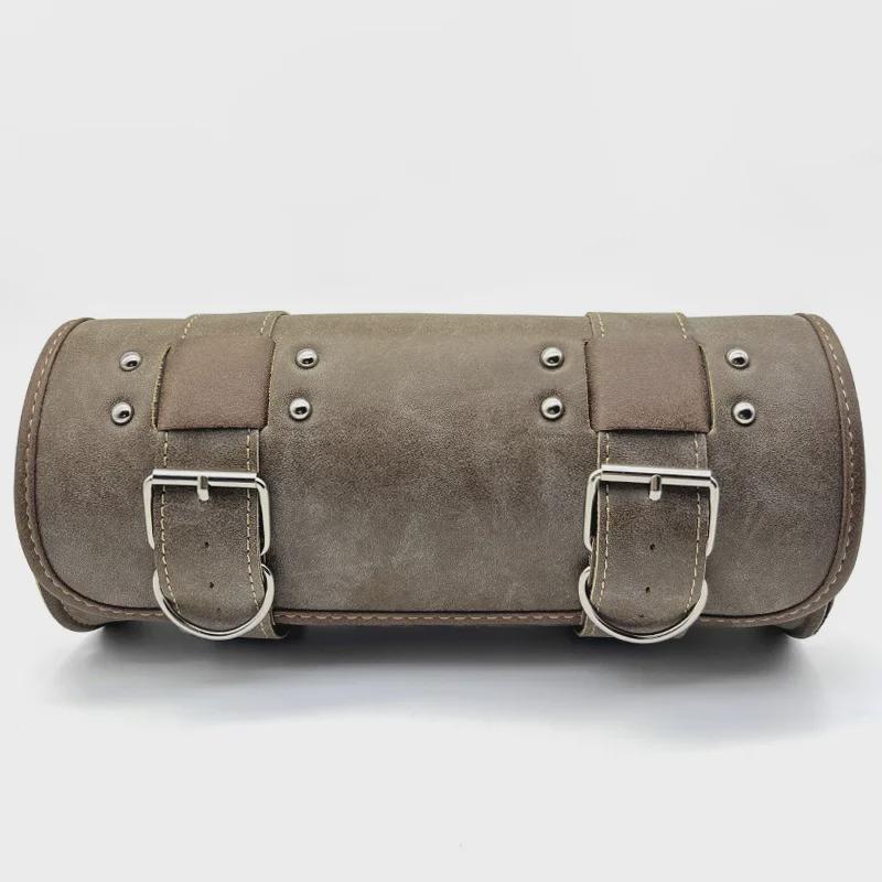 Universal Retro Motorcycle & Electric Bike Waterproof Leather Tool Bag