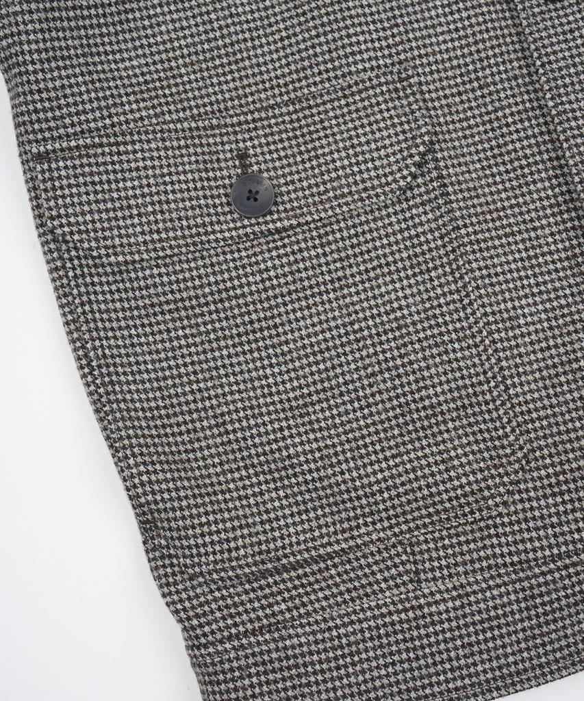 Birbante Heritage Houndstooth Blouson Jacket - Beige