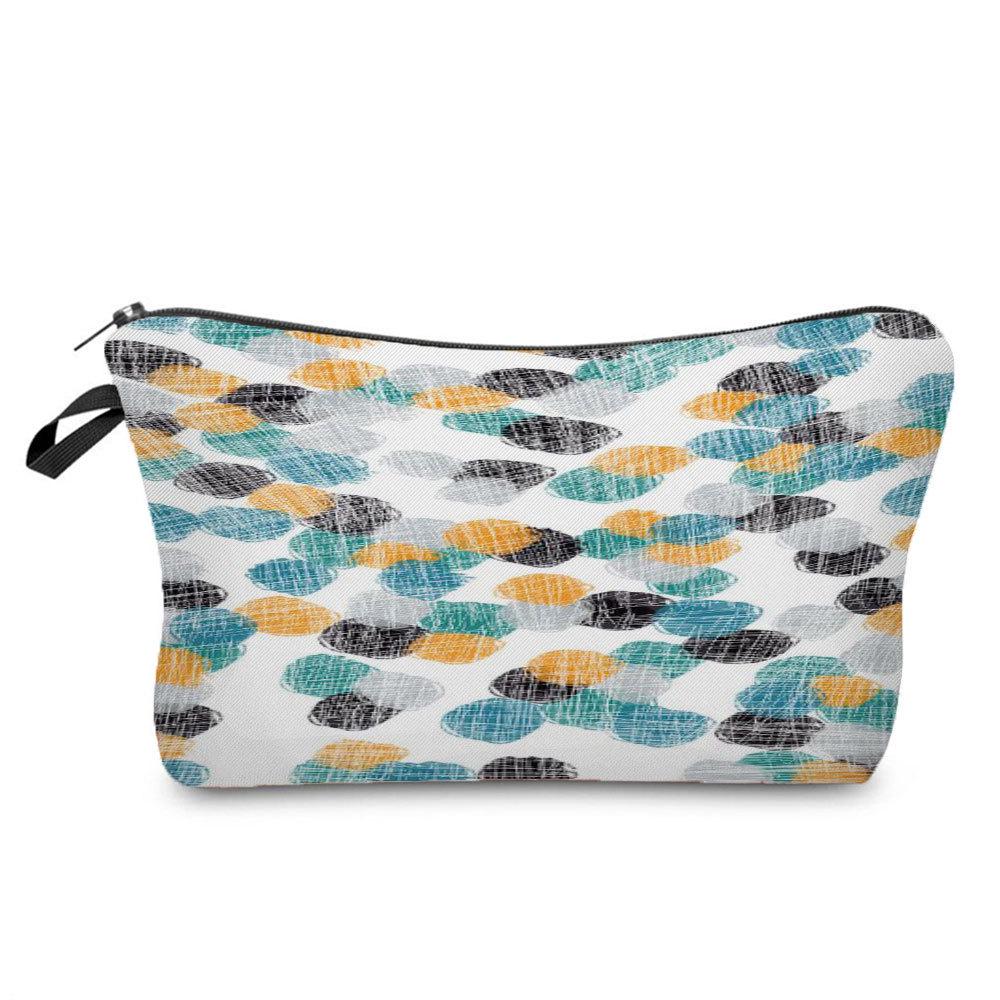 

New Heart Print Makeup & Toiletry Bag with Colorful Polka Dots