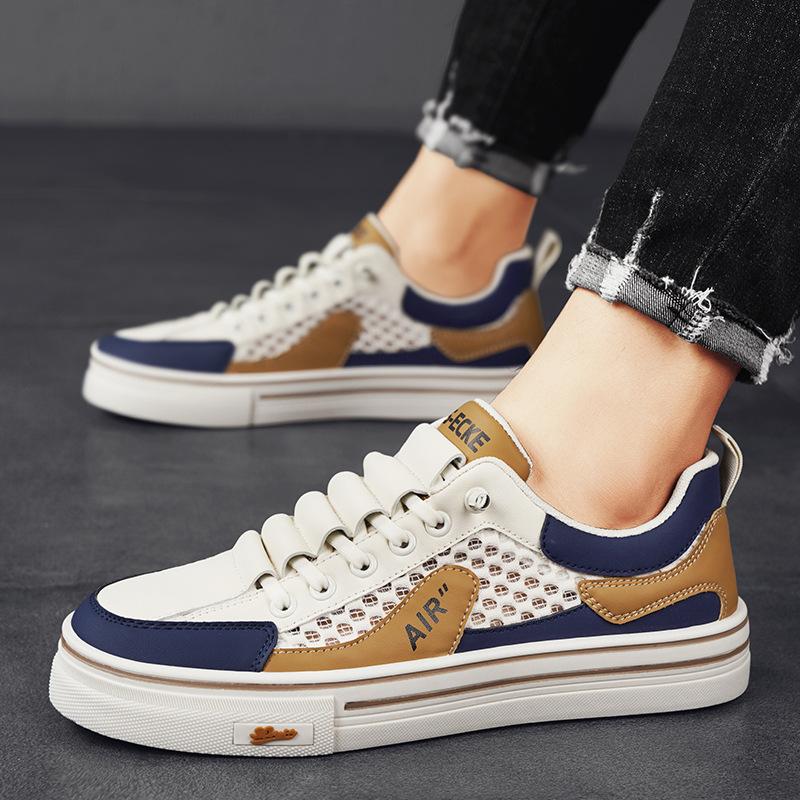 Neue atmungsaktive Mesh-Freizeitschuhe, vielseitige Trendschuhe, Mesh-Board-Schuhe mit weicher Sohle, Studentenschuhe, Jinjiang-Sportschuhe