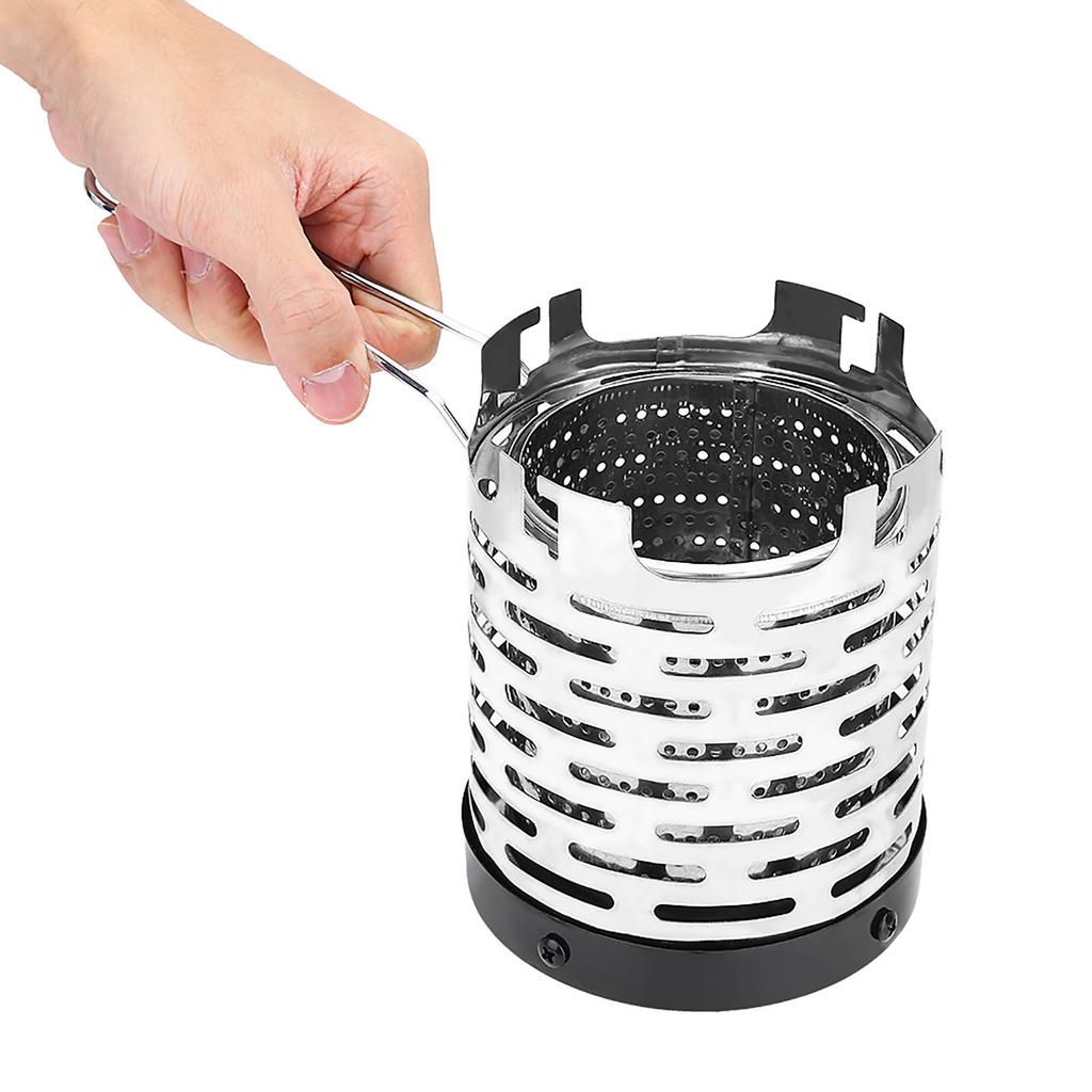 Portable Outdoor Folding Metal Hting Gas Stove Cover Camping Hiking Accessory