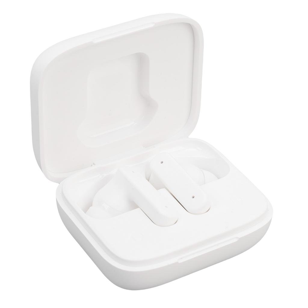 Wireless Earbuds HiFi Surround Sound Bluetooth 5.4 Earphones with LCD Full Color Touch Screen White
