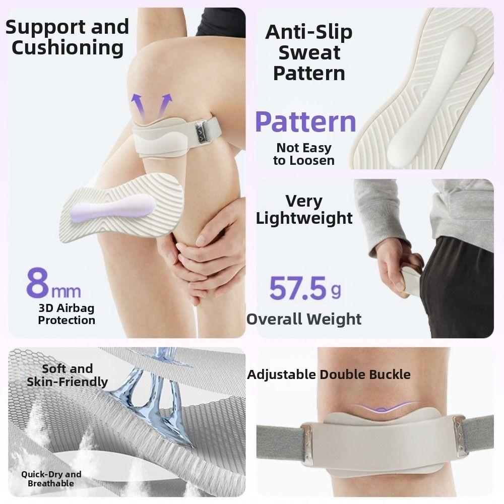 Silicone Patella Tendon Knee Straps Fixed Protection Knee Support Knee Sports Support Band Flexible Highly Elastic