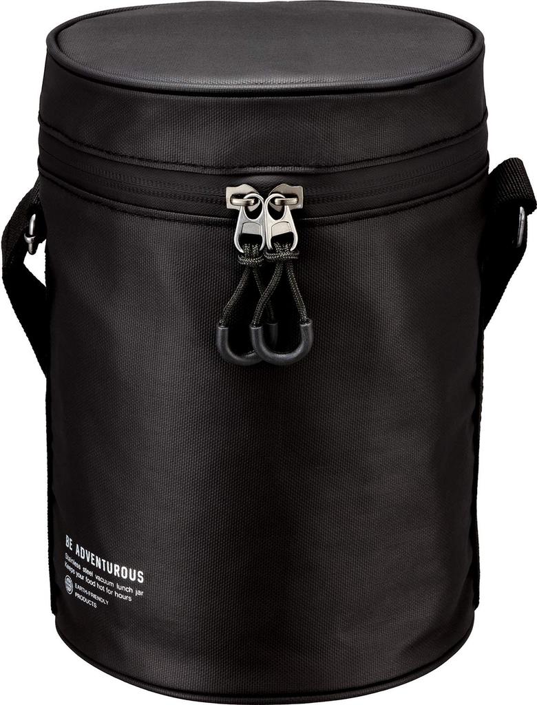 Peacock B Stainless Steel Lunch with Dedicated Pouch ARL-F18 Jar, Insulated, Black, 1.8L,