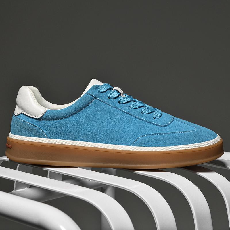 Fashion Classic Retro Style Cow Suede Men's Casual Board Shoes Brand Comfort Travel Commuting Shoes Quality Sole Anti Slip Sports Shoes